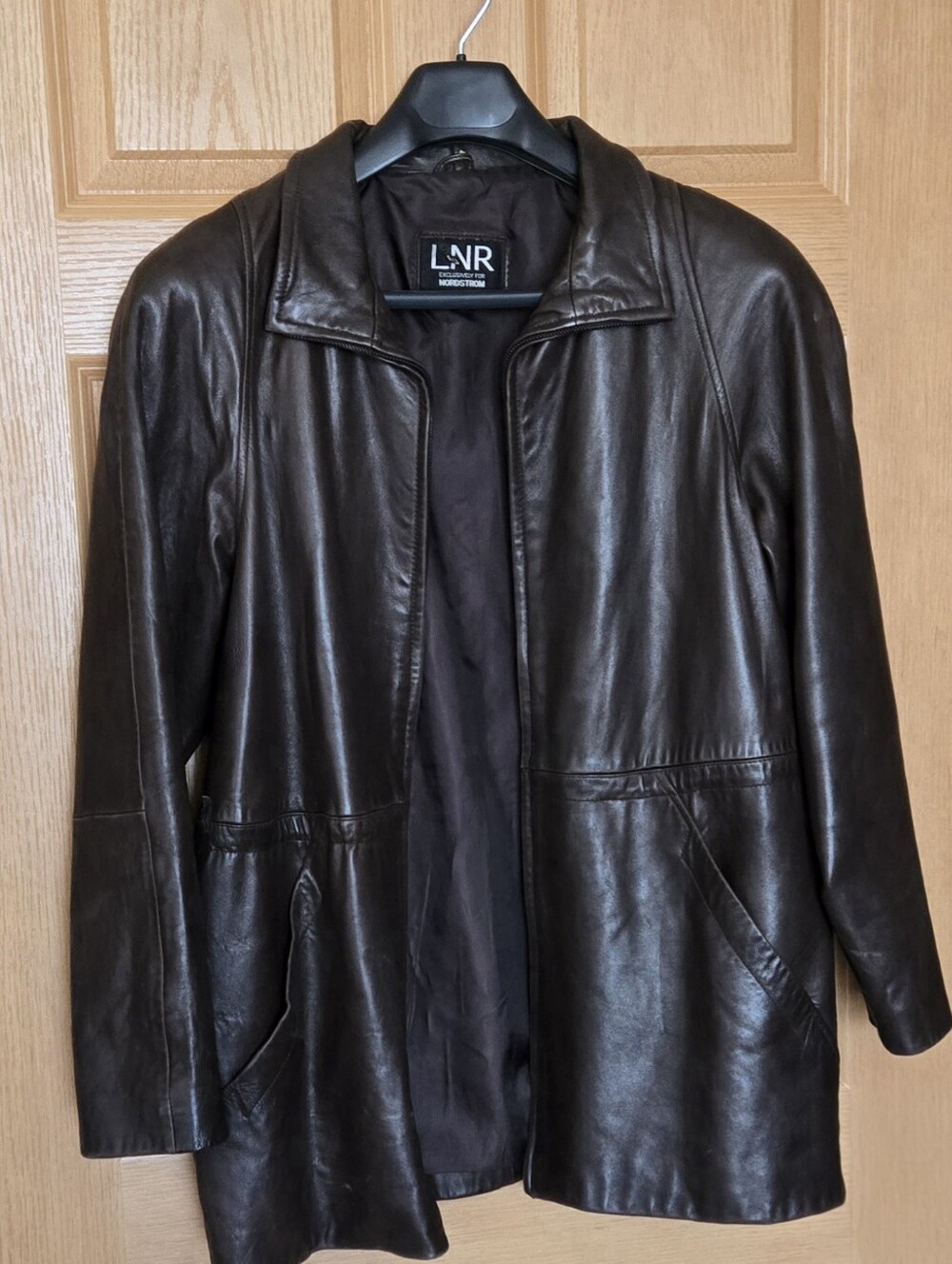 LNR for Nordstrom Dark Brown Leather Jacket
